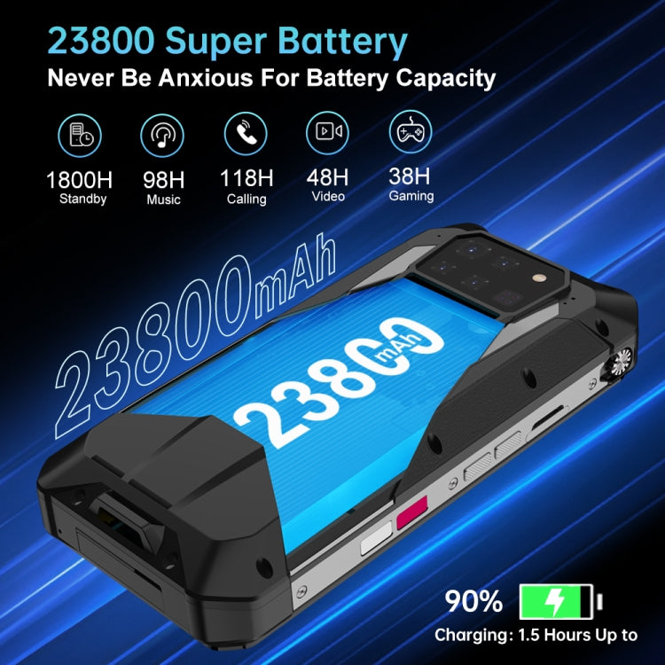 Unihertz Tank 3 Pro 5G / 8849，投影儀，200MP攝像頭，夜視版，23800mAh 電池，6.79 英寸 Android 13 天璣 8200 八核，網絡：5G