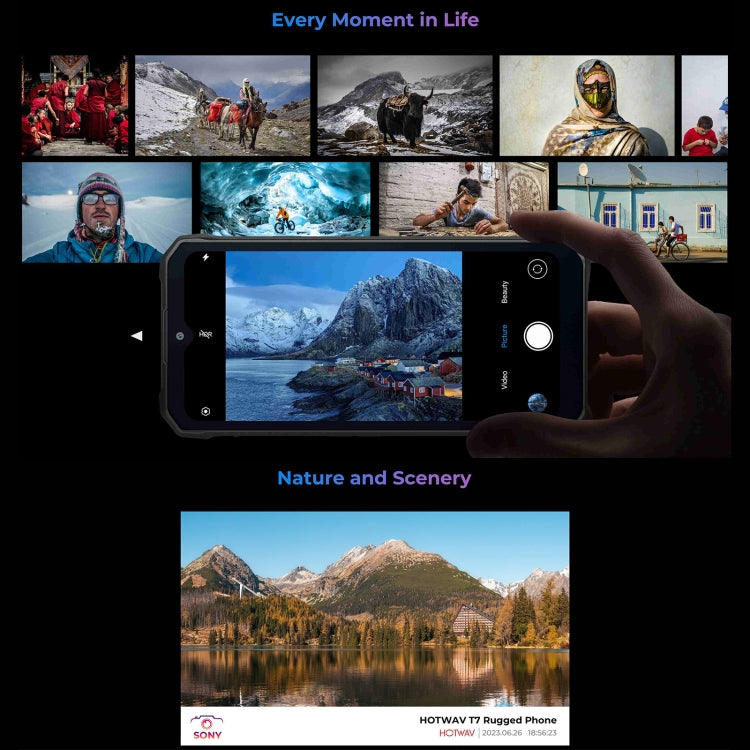 HOTWAV T7 三防機，6.52英寸安卓13 MT8788八核, 網絡：4G, OTG