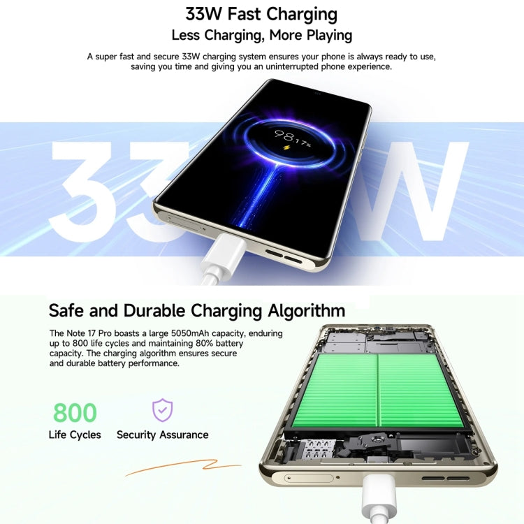 Ulefone Note 17 Pro，屏幕指紋，6.78英寸Android 13 MediaTek Helio G99 MTK6789八核，NFC 網絡：4G