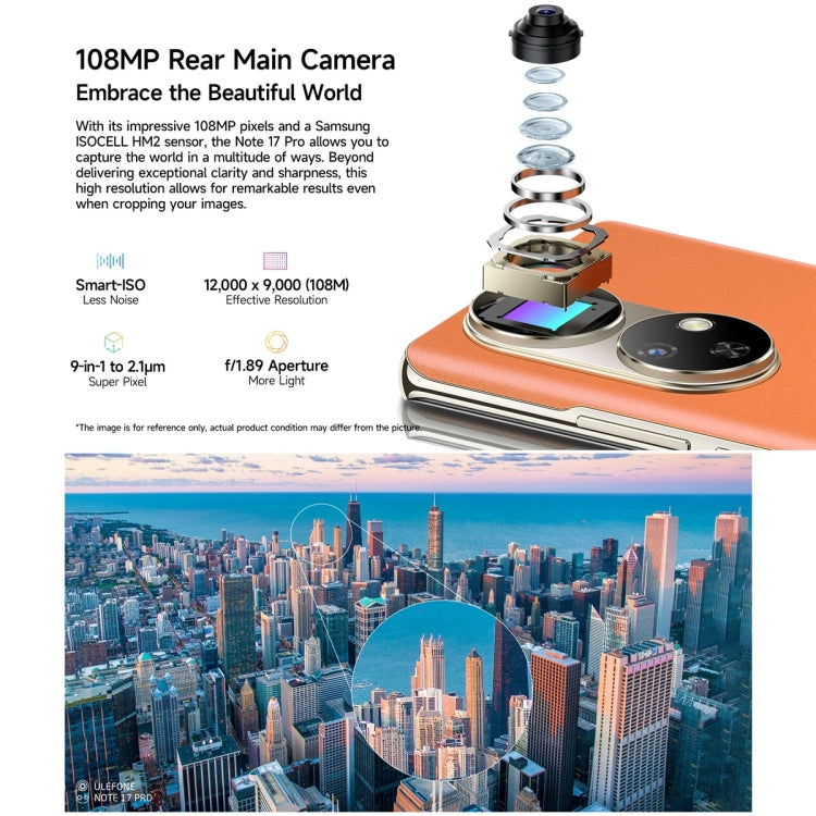 Ulefone Note 17 Pro，屏幕指紋，6.78英寸Android 13 MediaTek Helio G99 MTK6789八核，NFC 網絡：4G