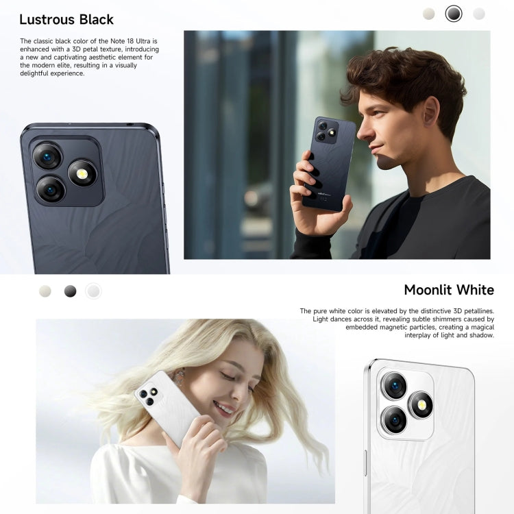 Ulefone Note 18 Ultra，側鍵指紋，6.78英寸Android 13 MediaTek 天璣720 5G MT6853八核2.0GHz，NFC，網絡：5G