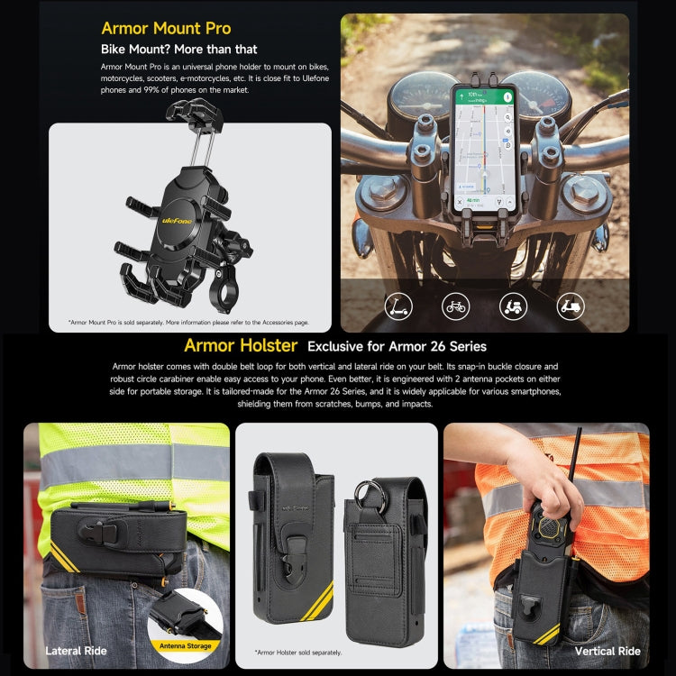 Ulefone Armor 26 Ultra帶對講三防機  6.78英寸安卓13 天璣8020八核, 網絡：5G, NFC