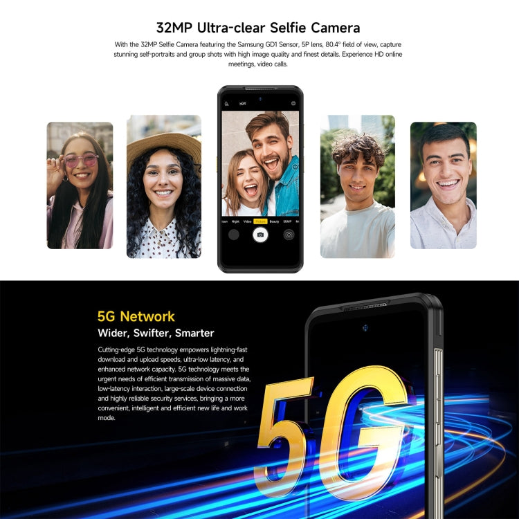 Ulefone Armor 25T Pro三防機  熱成像, 6.78英寸安卓15天璣6300八核, 網絡：5G, NFC, 8GB+256GB