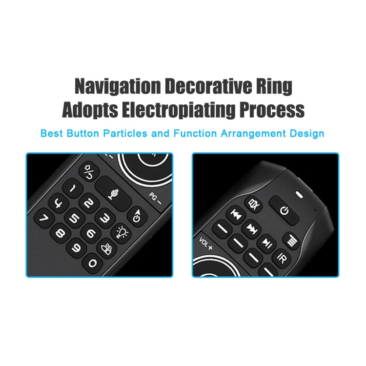 G7V Pro 2.4GHz 無線飛鼠LED背光遙控器 帶陀螺儀 支持智能語音