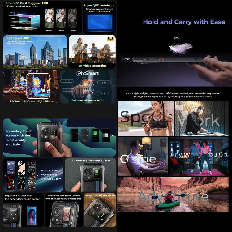 HOTWAV Cyber 15，IP68/IP69K三防機  6.6英寸安卓13 MediaTek MT6789 Helio G99八核, 網絡：4G, NFC, OTG