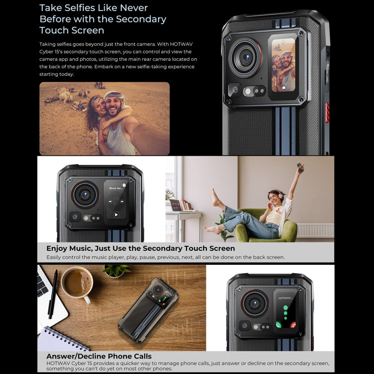 HOTWAV Cyber 15，IP68/IP69K三防機  6.6英寸安卓13 MediaTek MT6789 Helio G99八核, 網絡：4G, NFC, OTG