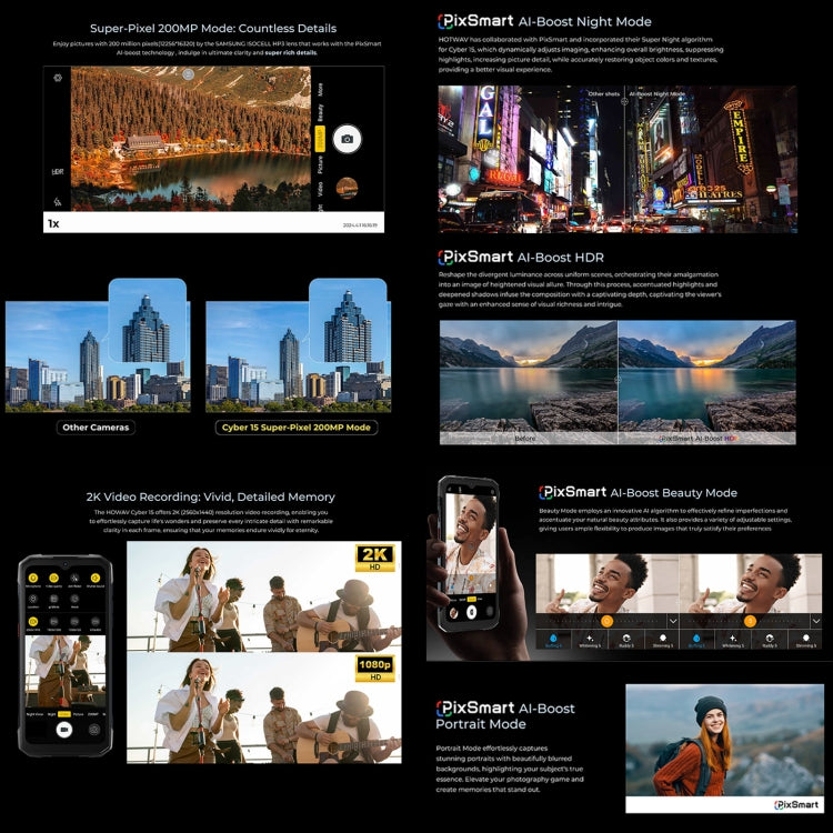 HOTWAV Cyber 15，IP68/IP69K三防機  6.6英寸安卓13 MediaTek MT6789 Helio G99八核, 網絡：4G, NFC, OTG