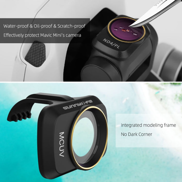 Sunnylife MM-FI9258 適用於大疆御 Mavic mini MCUV+CPL+ND4+ND8+ND16+ND32混搭濾鏡6件套
