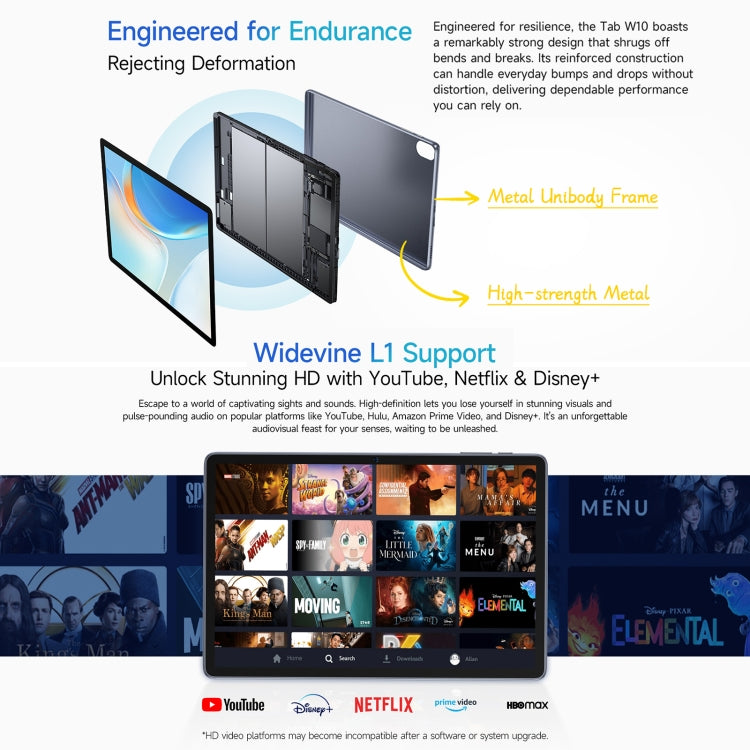 歐樂風 Tab W10 WiFi平板，10.1英寸安卓14 展訊T606八核，歐規