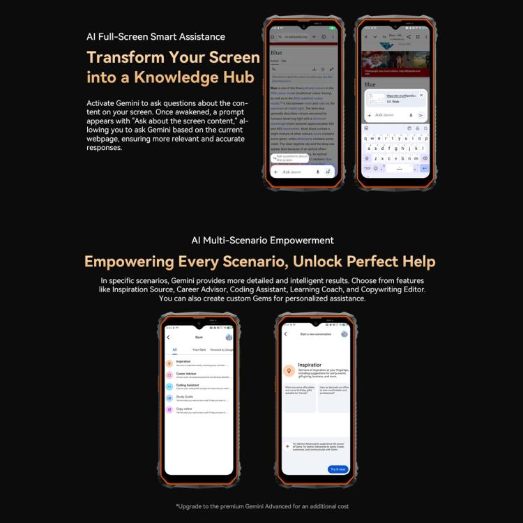 Blackview Oscal Marine 1，6.56英寸安卓15 Unisoc UMS9230E T615八核, 網絡：4G, OTG, NFC
