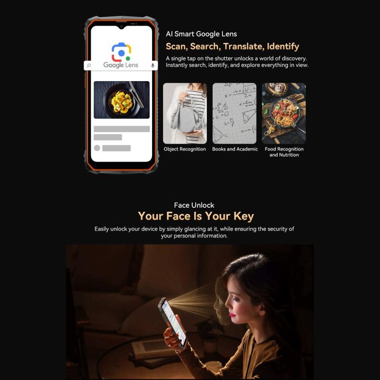 Blackview Oscal Marine 1，6.56英寸安卓15 Unisoc UMS9230E T615八核, 網絡：4G, OTG, NFC