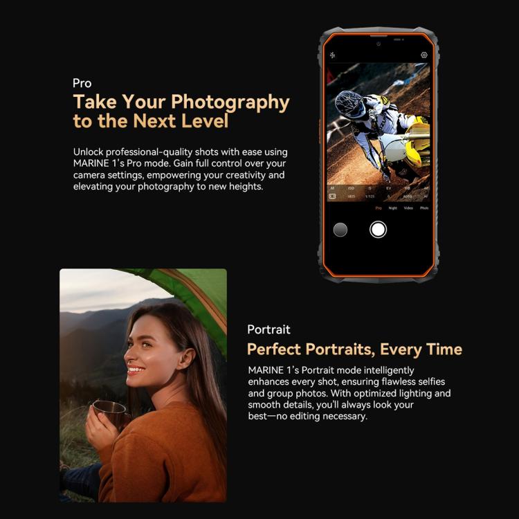 Blackview Oscal Marine 1，6.56英寸安卓15 Unisoc UMS9230E T615八核, 網絡：4G, OTG, NFC