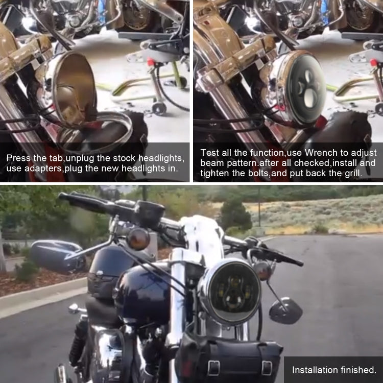 適用於吉普牧馬人 DC 9V-30V 4000LM 6000K 40W 7寸圓形大燈