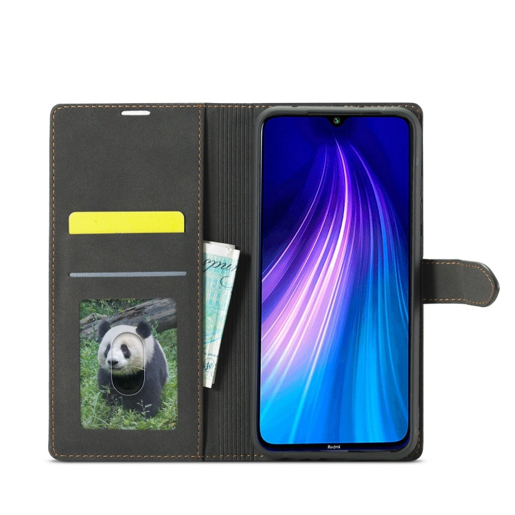 適用於小米 紅米 Note 8T Forwenw F1系列 磨砂強磁左右開皮套 帶支架&卡槽&錢包&相框