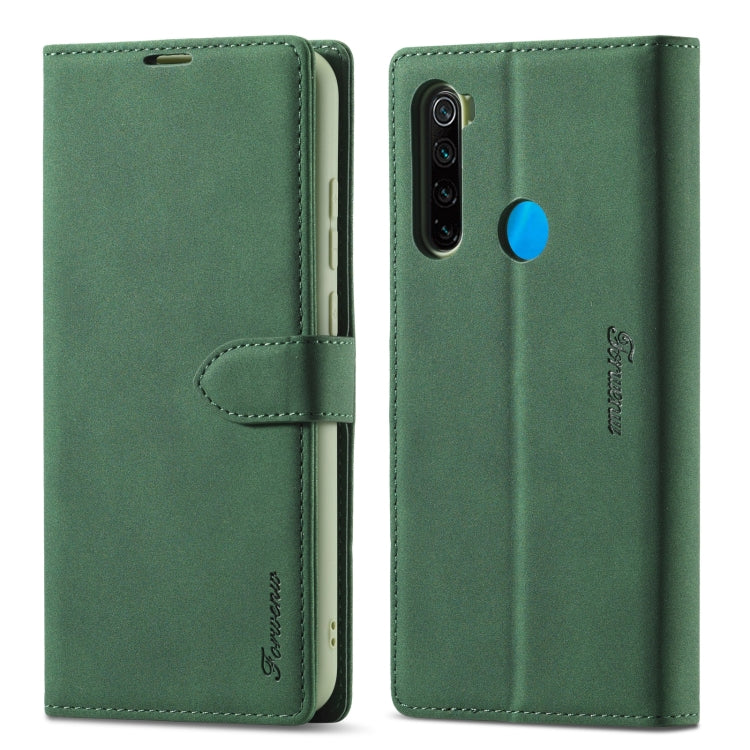 適用於小米 紅米 Note 8T Forwenw F1系列 磨砂強磁左右開皮套 帶支架&卡槽&錢包&相框