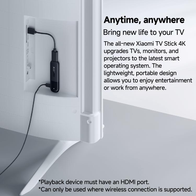 原裝小米電視棒 第二代 國際版 四核 Cortex-A55 4K超清雙頻WiFi6谷歌電視棒