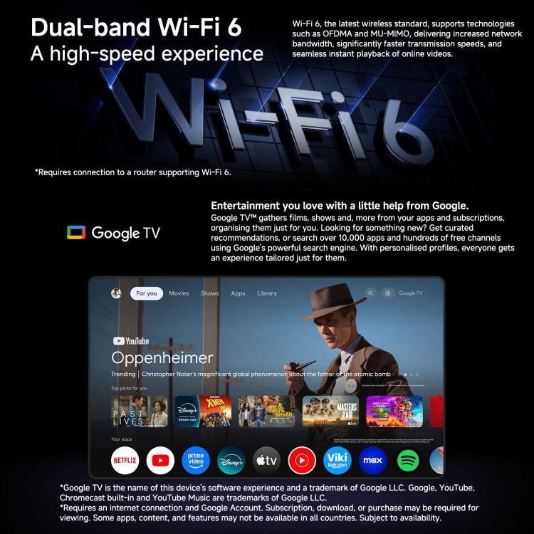 原裝小米電視棒 第二代 國際版 四核 Cortex-A55 4K超清雙頻WiFi6谷歌電視棒