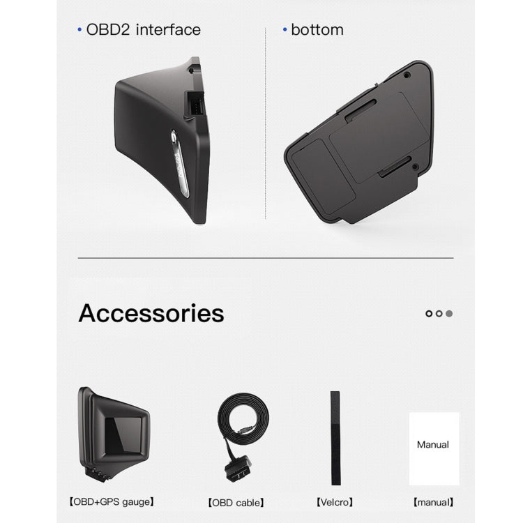 AP-1 車載HUD抬頭显示器 OBD GPS行車電腦碼錶