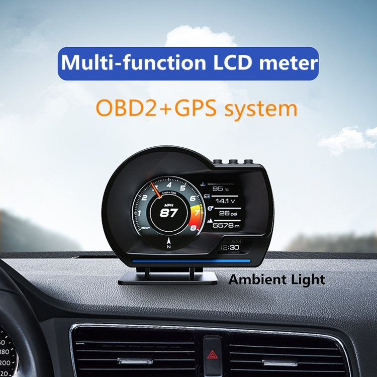 AP-6 HUD抬頭显示器 OBD+GPS雙系統行車電腦改裝碼錶