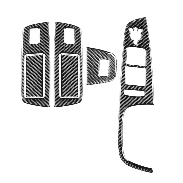 6件套 適用於奧迪 Q7 2008-2015 汽車車窗開關升降裝飾貼, 右駕