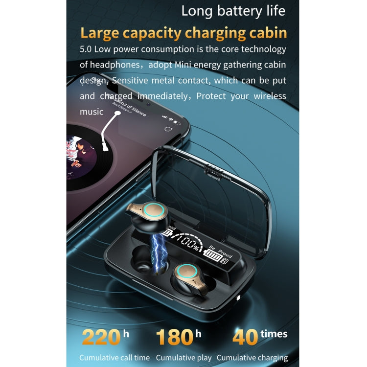 M18 藍牙5.1 LED屏防水藍牙耳機