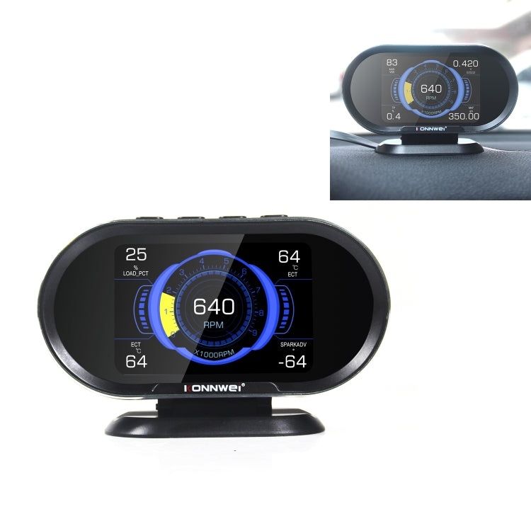 KONNWEI KW206 2合1 OBDII / EOBD 3.5寸彩屏12V汽車故障掃描儀 支持5大協議