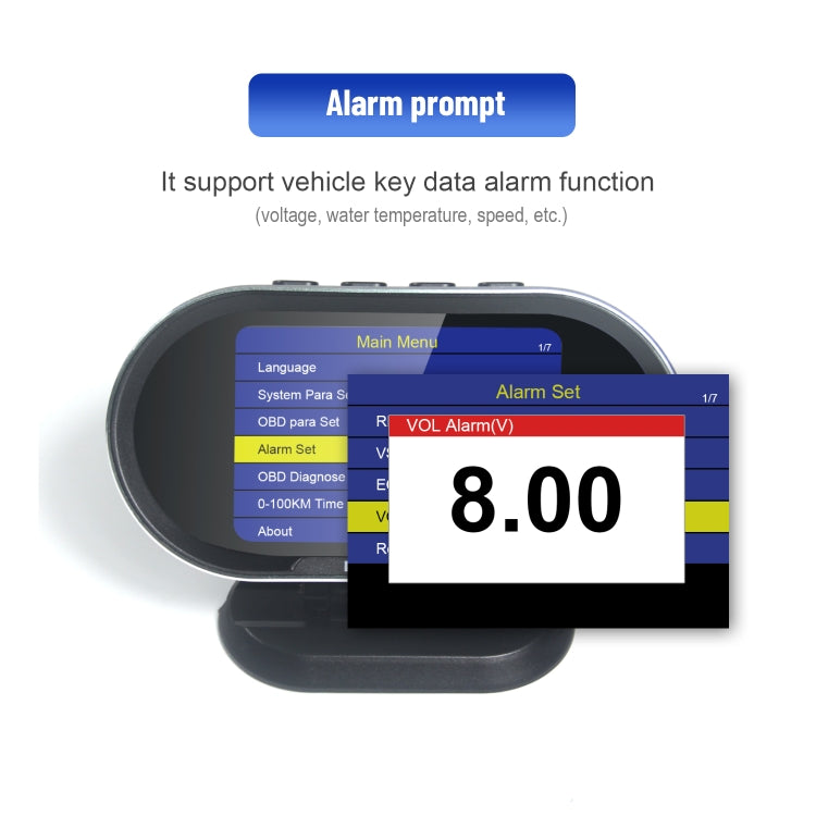 KONNWEI KW206 2合1 OBDII / EOBD 3.5寸彩屏12V汽車故障掃描儀 支持5大協議