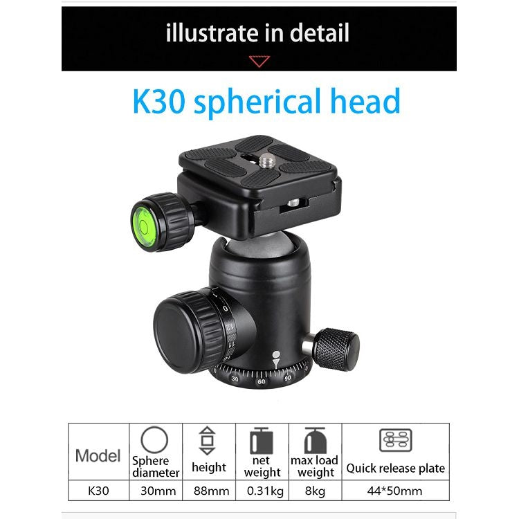 BEXIN BX255C K30 便攜式碳纖維三腳架 適用於單反相機
