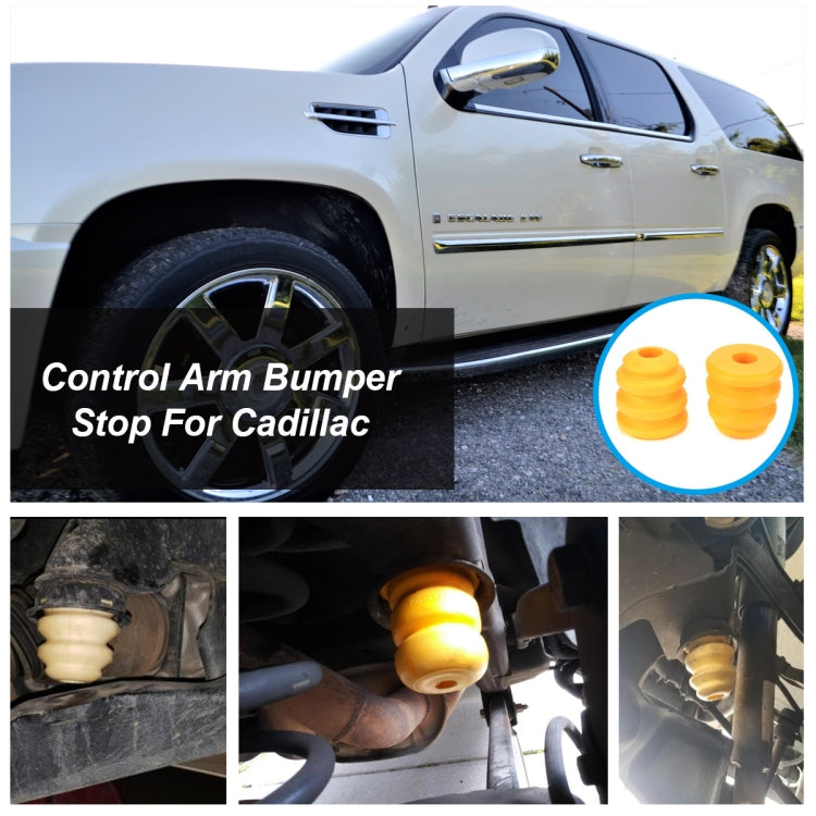 A3835 2隻裝 適用於凱迪拉克 / 雪佛蘭 汽車聚氨酯前側減震緩衝塊 15153958