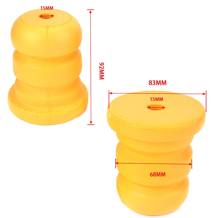 A3836 2隻裝 適用於凱迪拉克 / 雪佛蘭 汽車聚氨酯后側減震緩衝塊 15039397