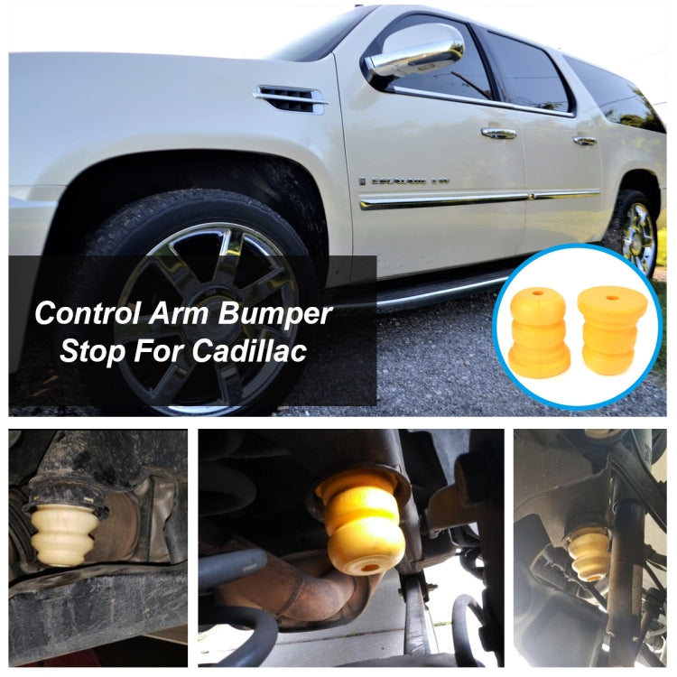 A3836 2隻裝 適用於凱迪拉克 / 雪佛蘭 汽車聚氨酯后側減震緩衝塊 15039397