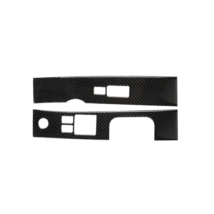 適用於尼桑350z 2006-2009 汽車碳纖維玻璃升降裝飾貼紙, 左駕