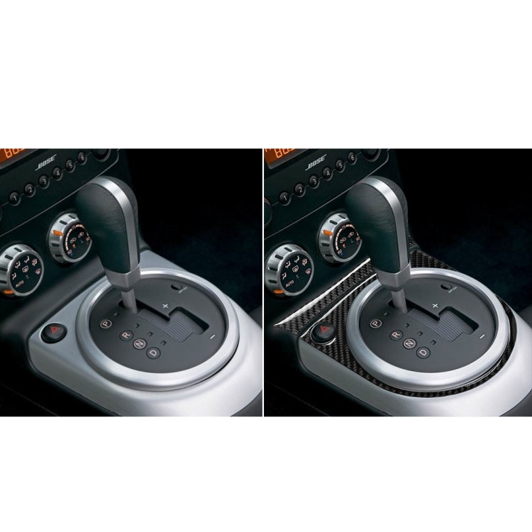 適用於尼桑350z 2006-2009 汽車碳纖維排擋面板裝飾貼紙, 左駕