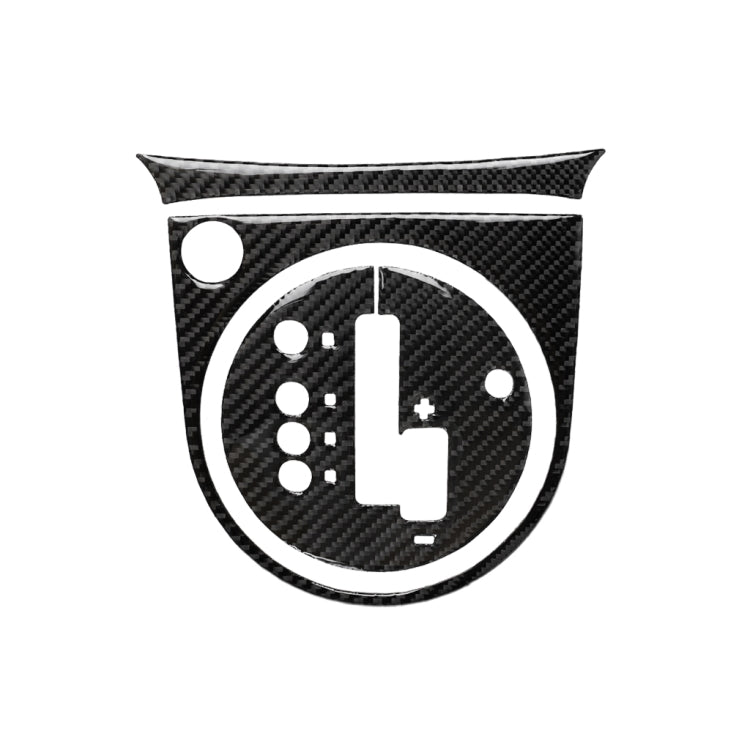 適用於尼桑350z 2006-2009 汽車碳纖維帶自動變速器排擋面板裝飾貼紙, 左駕