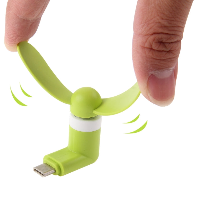USB 3.1 Type-C接口且帶OTG功能手機2恭弘=叶 恭弘迷你風扇