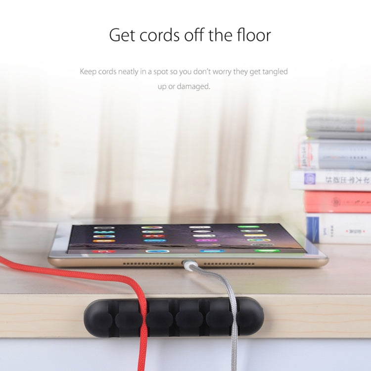 ORICO CBS5 硅膠桌面繞線器固定器 尺寸：9.6*2*1.2cm