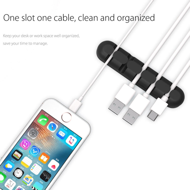 ORICO CBS5 硅膠桌面繞線器固定器 尺寸：9.6*2*1.2cm