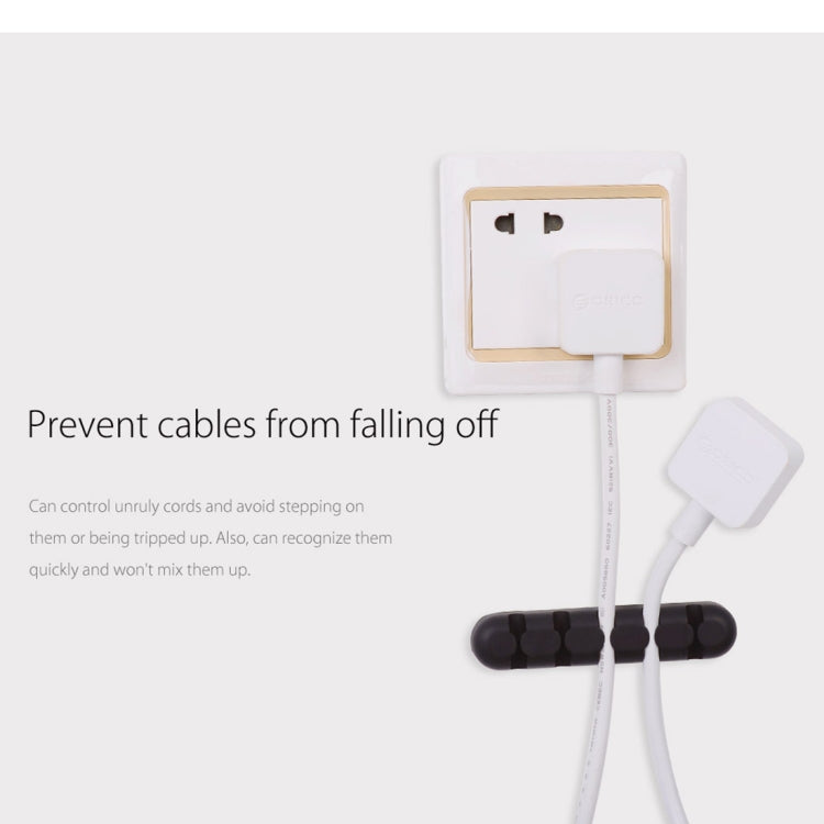 ORICO CBS5 硅膠桌面繞線器固定器 尺寸：9.6*2*1.2cm