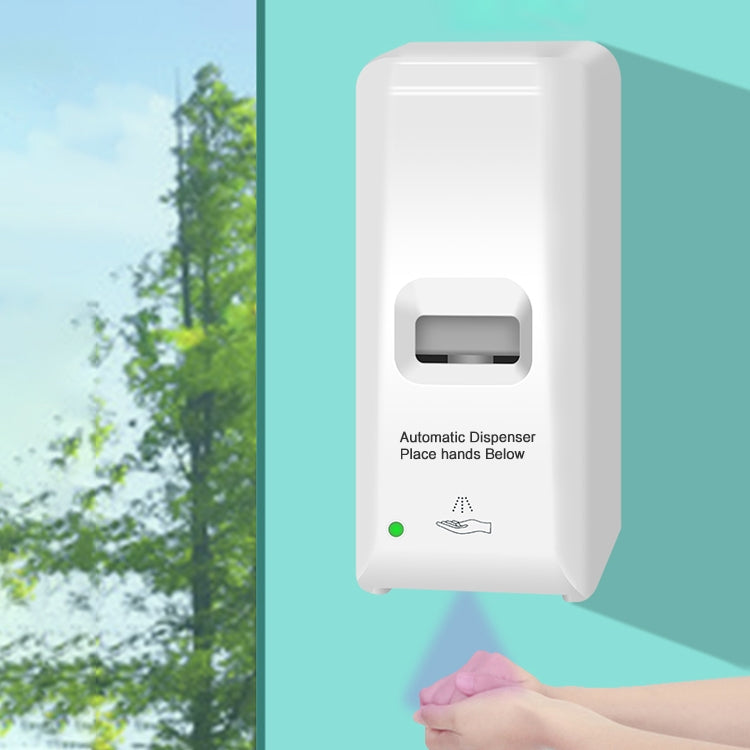 1000ml 全自動感應酒精消噴霧毒器凈手器壁掛式 自動噴霧英文版