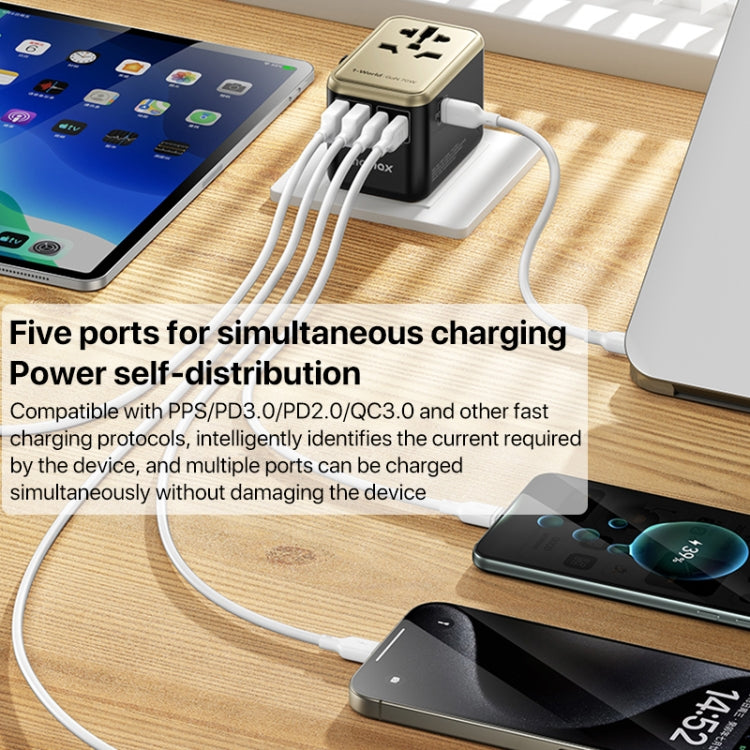 MOMAX 1-World UA8 PD 70W Fast Charger Power Adapter