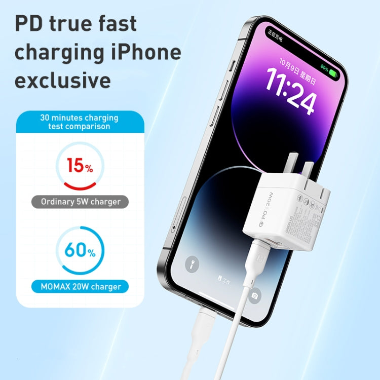 MOMAX UM36 PD 20W Type-C+USB快充充電器 中規