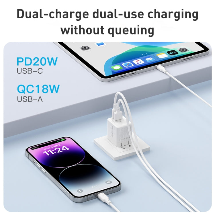 MOMAX UM36 PD 20W Type-C+USB快充充電器 中規