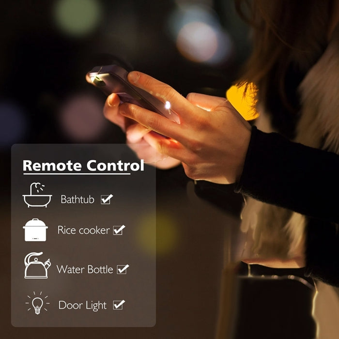 10A 智能計電量WiFi插座定時插座 支持Alexa & Google Home語音 AC 110V 美規
