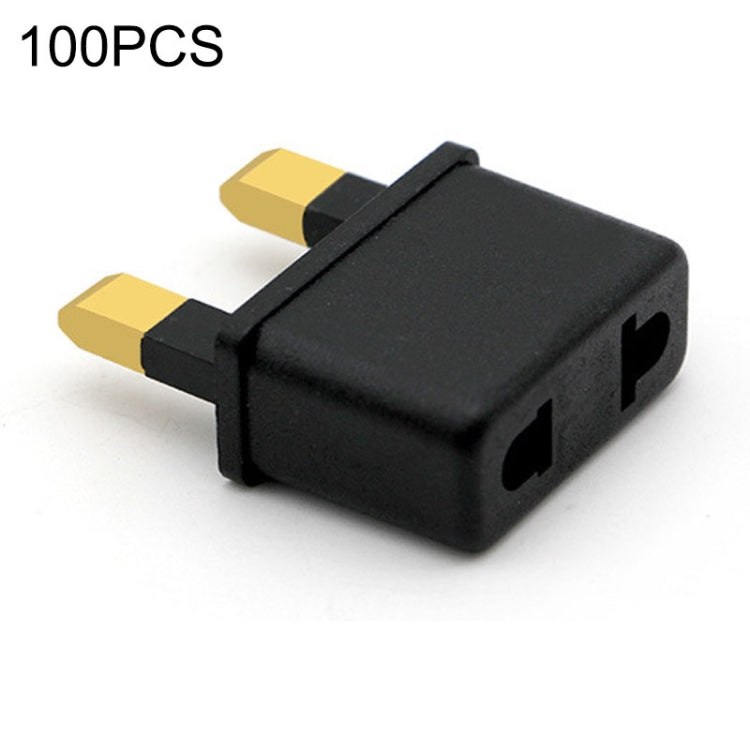 100 PCS US/EU Plug to UK Plug Adapter Power Socket Travel Converter