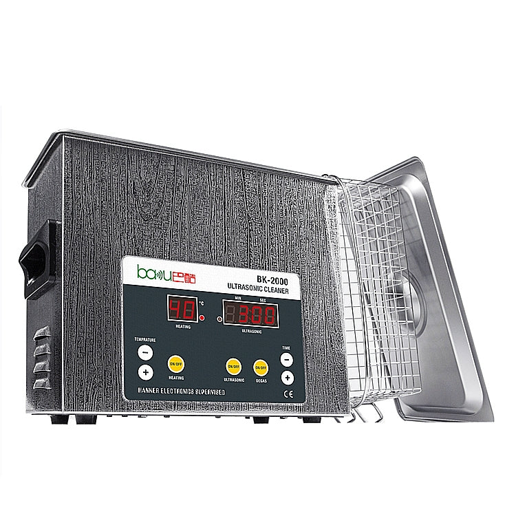 BAKU BK-2000 120W 3.36L 數顯可加熱超聲波清洗機 帶清洗籃 AC 110V 美規