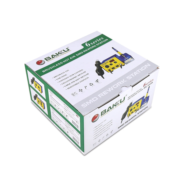 BAKU BK-601D AC 110V 數顯2合1熱風槍電烙鐵 電焊台