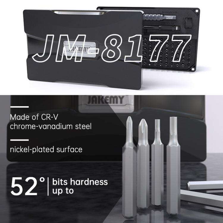 JAKEMY JM-8177  106合一 螺絲刀批頭加長桿多功能組合套裝