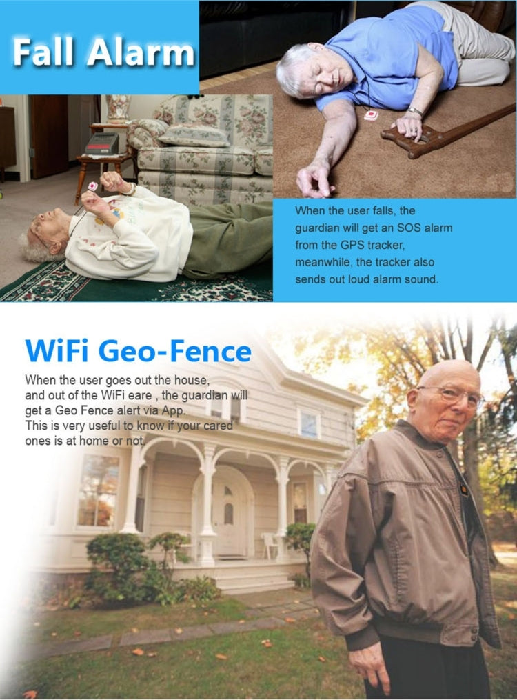 個人應急GSM LBS WiFi AGPS定位通訊器 定位吊墜 V28 中性