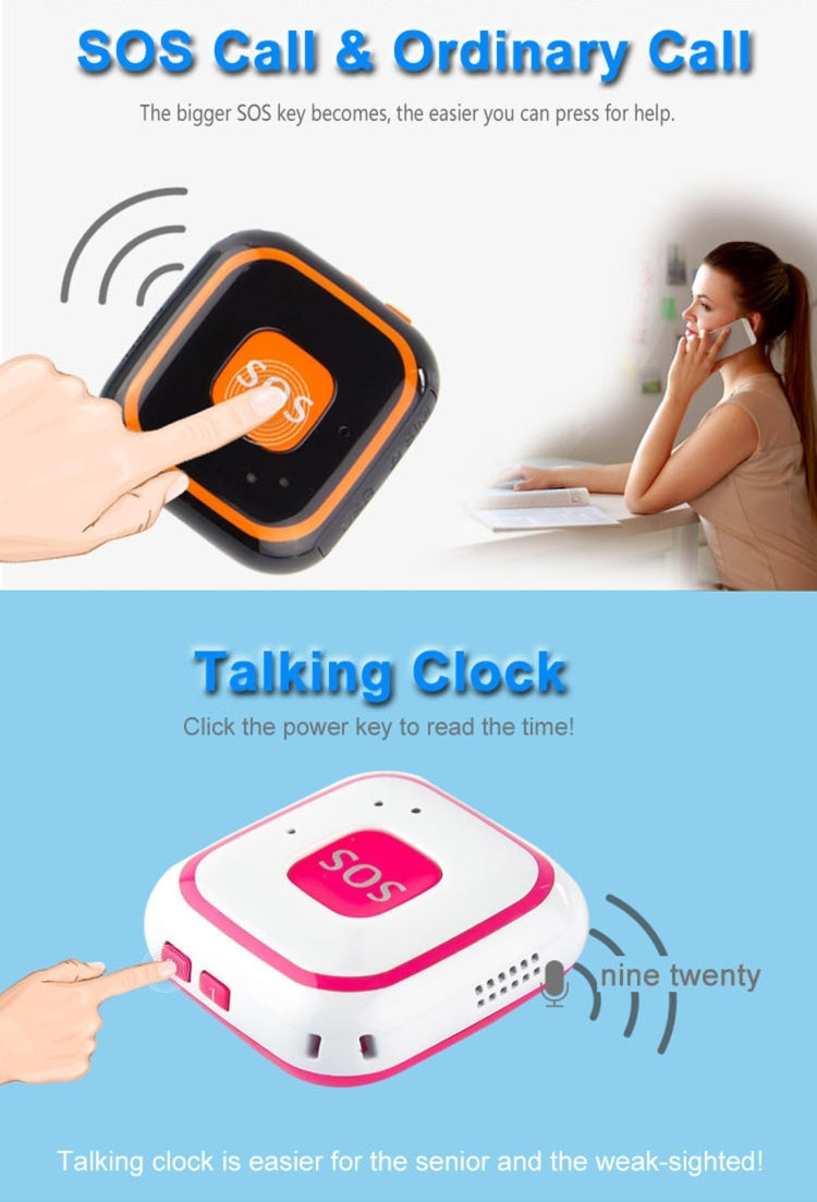 個人應急GSM LBS WiFi AGPS定位通訊器 定位吊墜 V28 中性