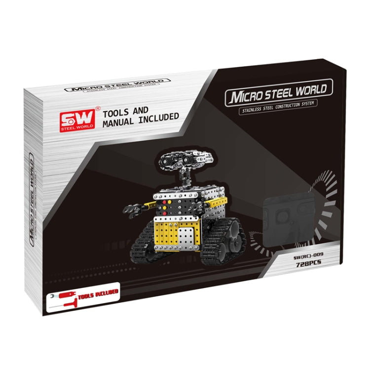 哆來趣 SW009 DIY不銹鋼拼裝遙控機器人互動益智玩具, MoFun SW(RC)009